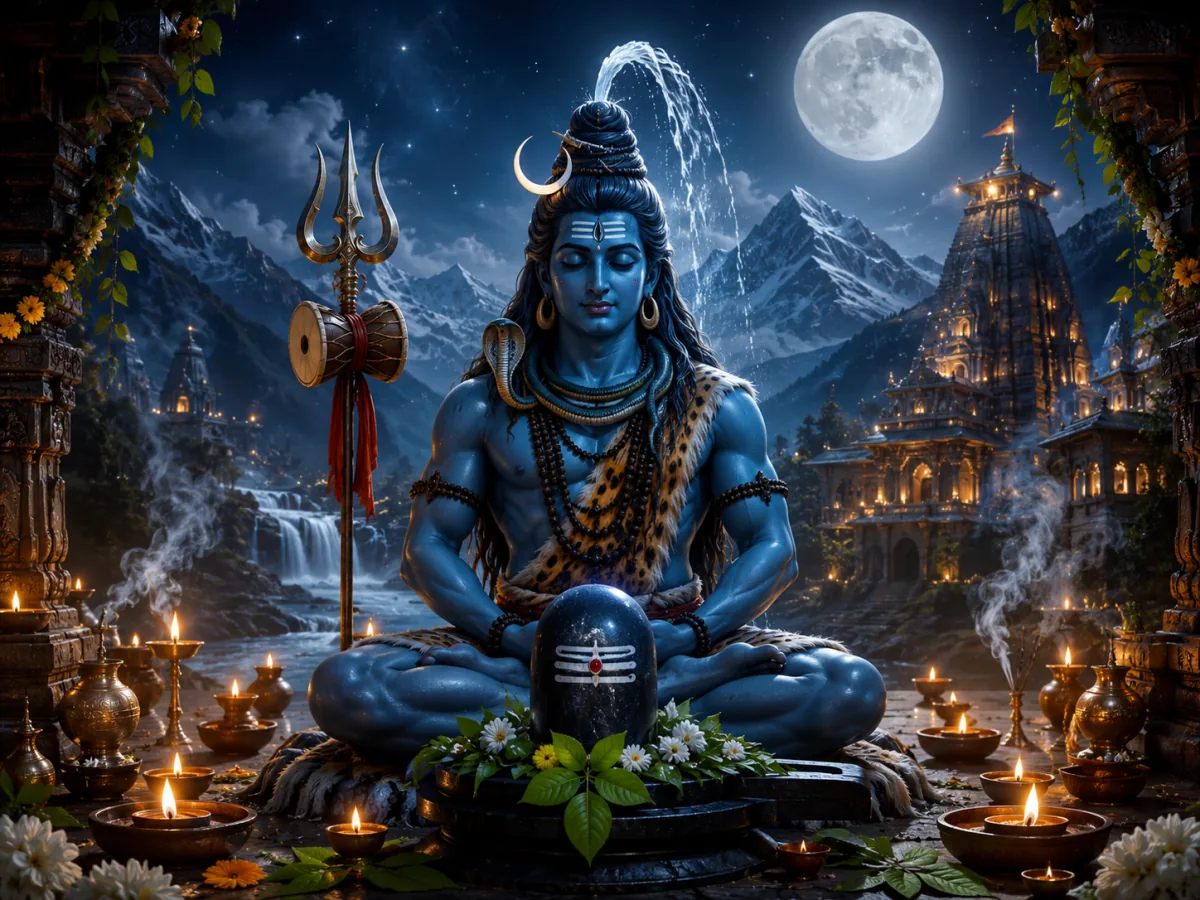 Maha Shivaratri — The great night of Shiva — when Shiva performed the tandava and married Parvati.