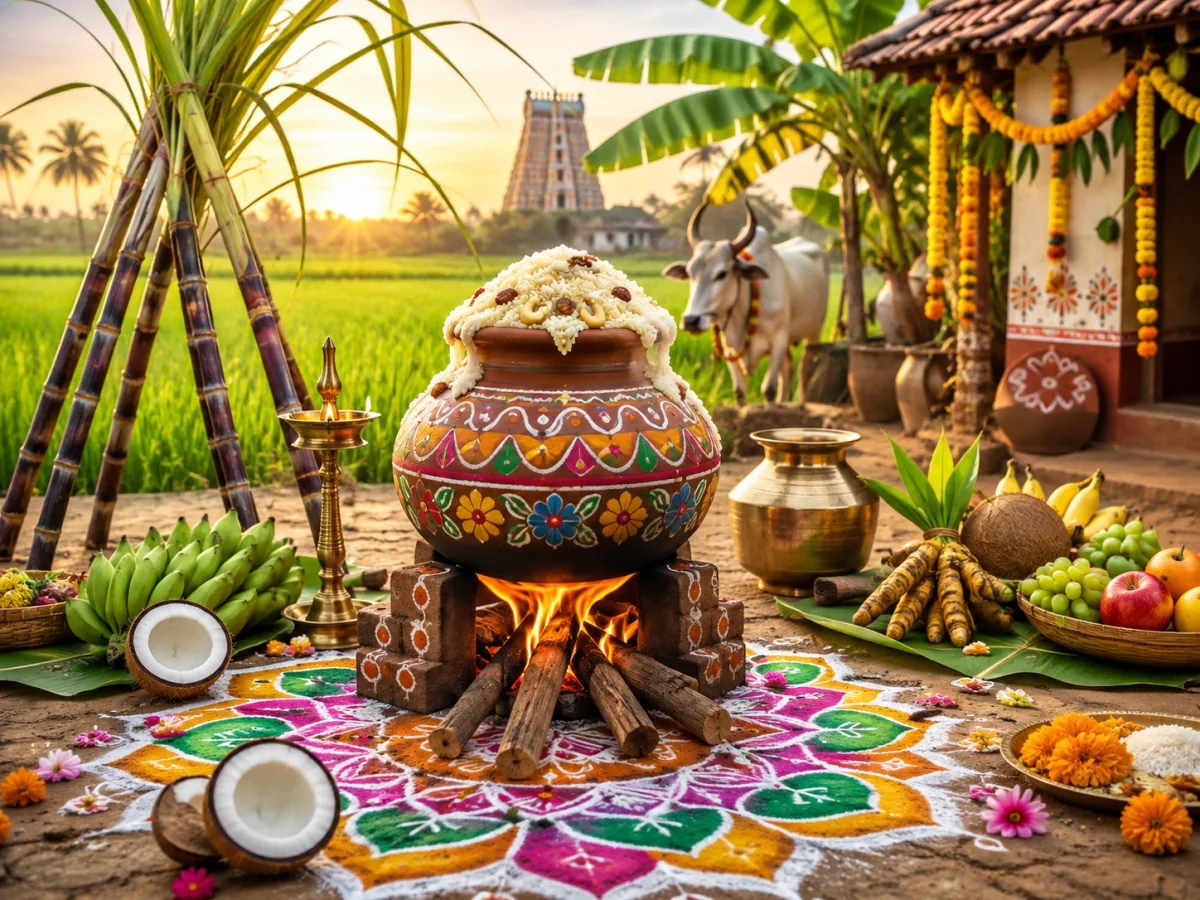 Pongal — The four-day Tamil harvest festival honoring the Sun.