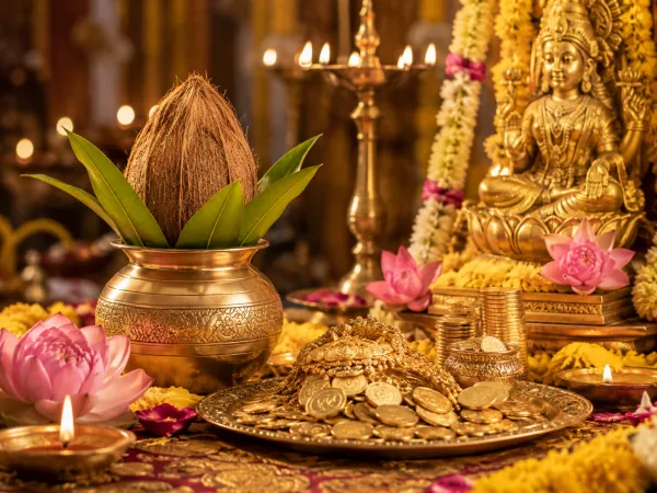Akshaya Tritiya — The "never-diminishing" third — eternally auspicious for new beginnings, gold purchases, and charitable giving.