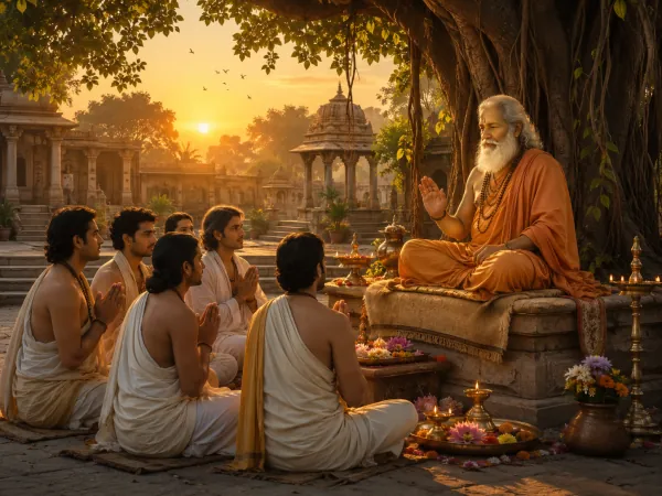 Guru Purnima — Honoring the guru — the dispeller of darkness.